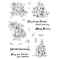 Cute Pet Dogs Christmas Cutting Dies And Stamp Set Xmas Snata Claus Doga YX015-S