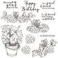 Spring Series Plants Leaves Clear Stamp YX935-S