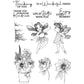 Spring Flowers And Beautiful Dragonfly Girls Fairy Clear Stamp YX1129-S