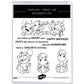 Cute Little Baby Animals Birth In Eggs Clear Stamp YX1177-S