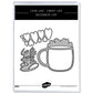 Valentine's Day Ornaments Love Hearts Coffee Mug Cup Metal Cutting Dies Set YX1031