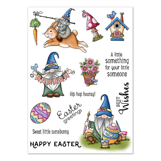 Easter Eggs Gnome Cutting Dies And Stamp Set YX387-S+D