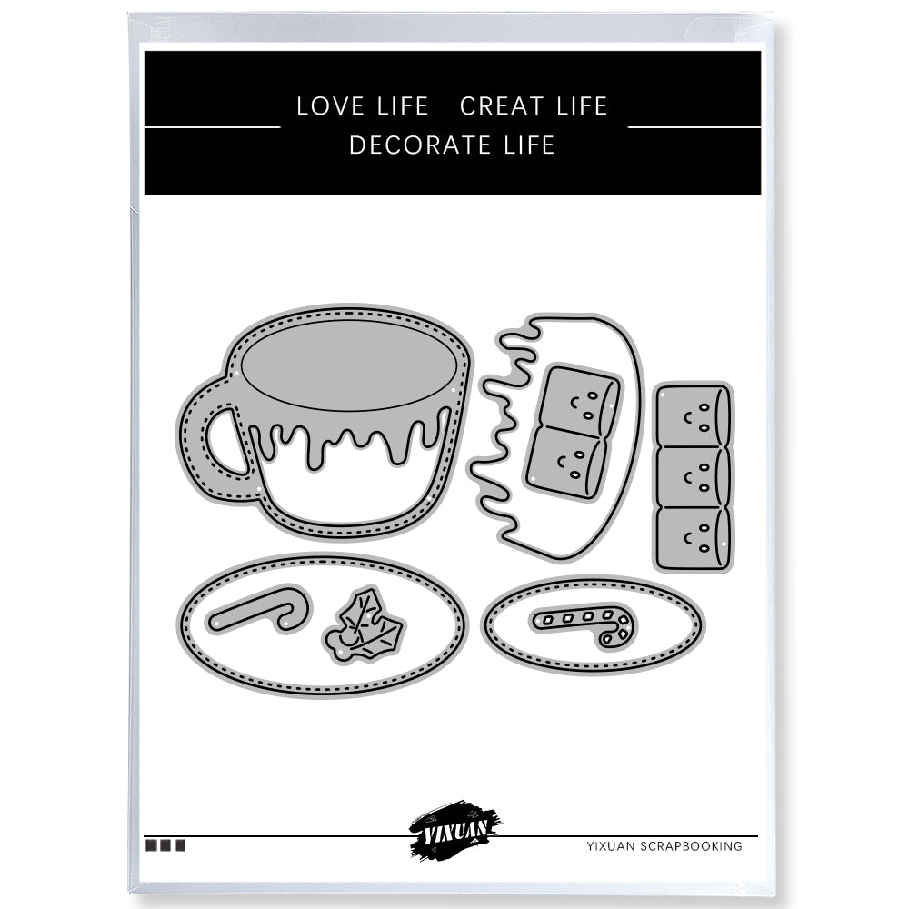 Christmas Series Candy And Coffee Mug Cutting Dies Set YX817