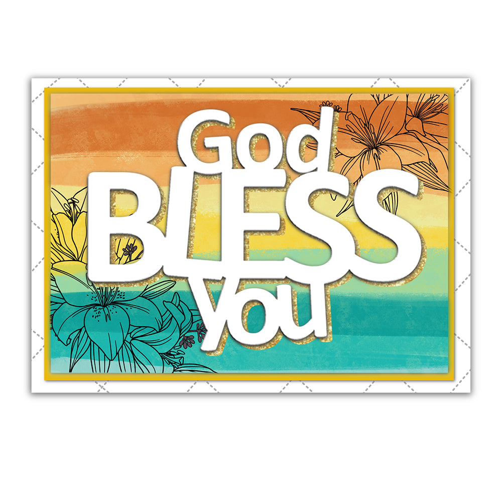 God Bless To You Cutting Dies Set YX477