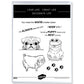 Cute Cartoon Pet Dogs And Paws Clear Stamp YX858-S