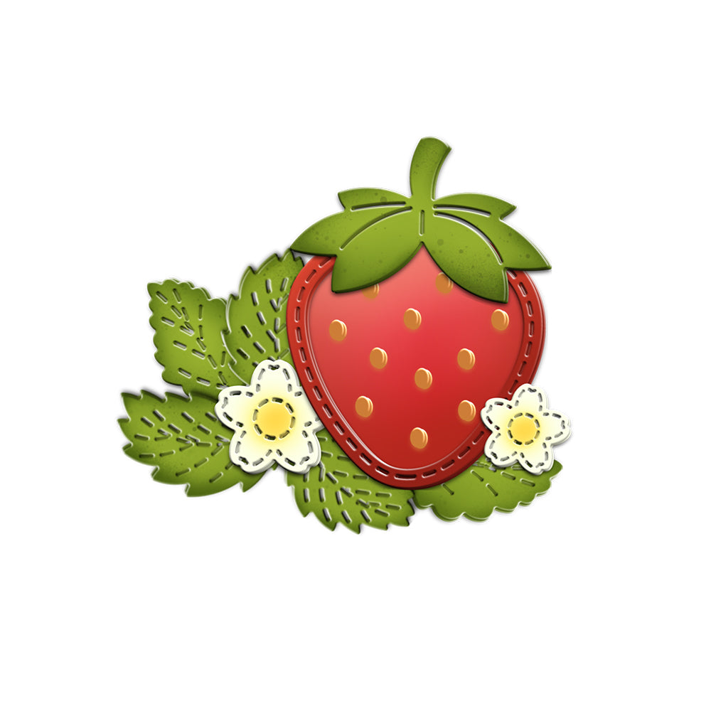 Spring Sweet Strawberry Cutting Dies Set YX511