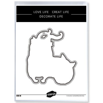 Cute Funny 12 Constellation Cat Cutting Dies And Stamp Set YX960-YX971