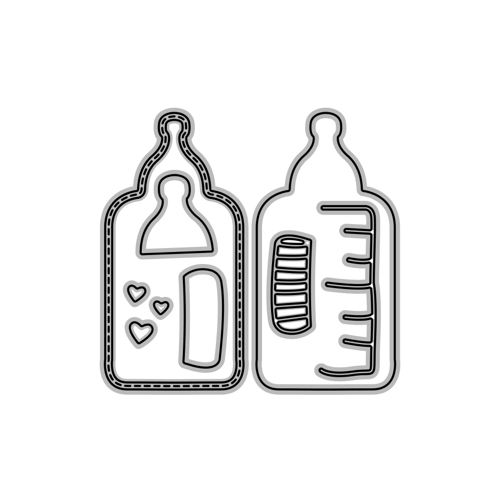 Cute Baby Bottles Cutting Dies Set YX629