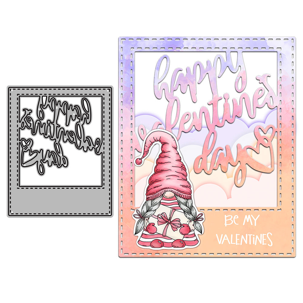 Happy Valentine's Day Metal Cutting Dies Set YX939