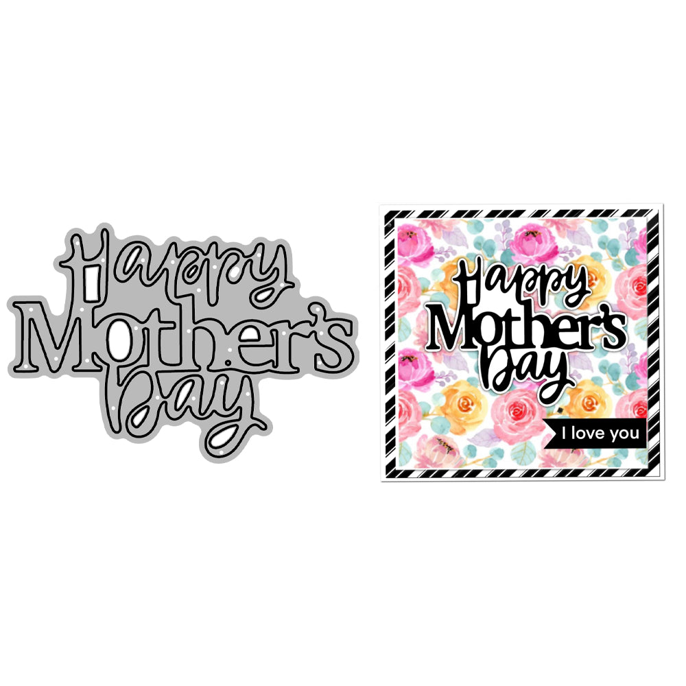 Happy Mother's Day Metal Cutting Dies Set YX1161