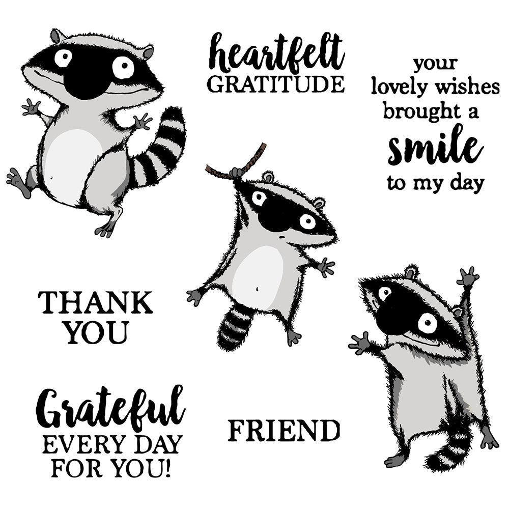 Funny Cute Flying Squirrel Mini Cutting Dies And Stamp Set YX591-S+D