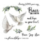 Pure White Pigeon Birds Cutting Dies And Stamp Set Nature And Peace YX551-S+D