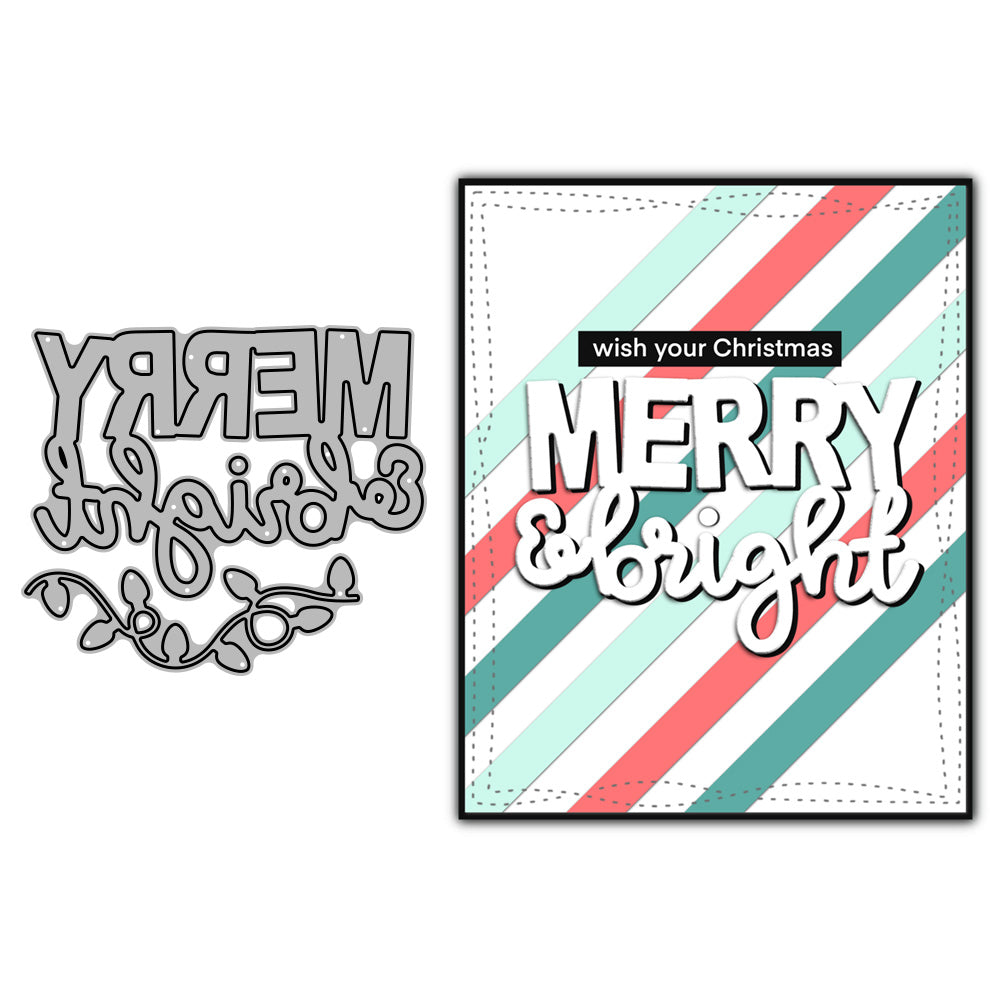 Christmas Series Merry & Bright Cutting Dies Set YX815