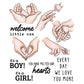 Love Baby Hands Feet On Mother's Hand Mother's Day Cutting Dies And Stamp Set YX510-S+D