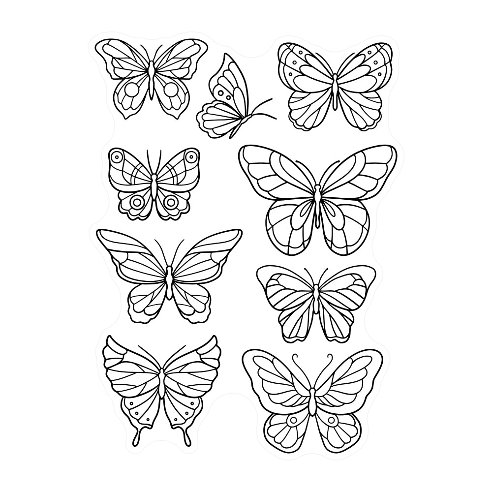 Beautiful Butterfly Clear Stamp YX641-S