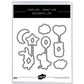 Animals And Balloons Cutting Dies And Stamp Set Happy Birthday Party YX645-S+D