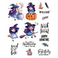 Halloween Girls In Witch Hat Pumpkin Cutting Dies And Stamp Set YX662-S+D