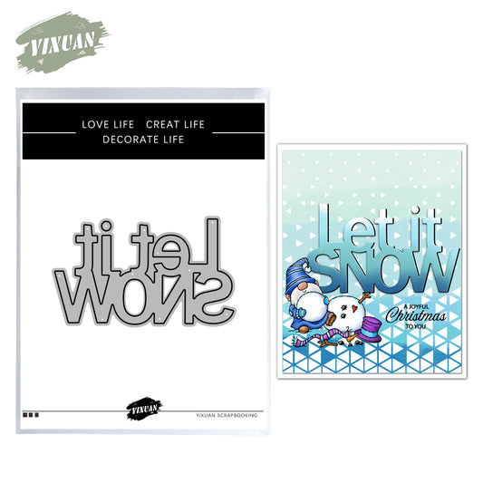 Let it snow Cutting Dies Set YX727