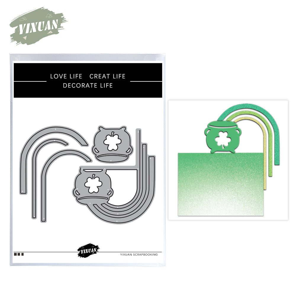 Spring Series Clovers Metal Cutting Dies Set YX1060