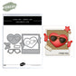 Funny Cartoon Hearts With Sunglasses Metal Cutting Dies Set Valentine's Day Decor YX1052