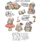 Kawaii Reading Gnomes Cutting Dies And Stamp Set YX932-S+D