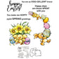 Cute Easter Eggs Rabbits Chicken And Flowers Cutting Dies And Stamp Set YX895-S+D