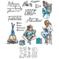 Reading Books Girls Holiday Life Cutting Dies And Stamp Set YX931-S+D