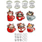 Cute Christmas Animals In Cup Cutting Dies And Stamp Set YX864-S+D