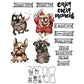 Cartoon Cute Pet Funny Dogs Cutting Dies And Stamp Set YX886-S+D