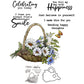 Spring Series Flower Basket And Butterfly Cutting Dies And Stamp Set YX950-S+D