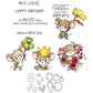 Happy Birthday Adorable Little Mice Mouse Cutting Dies And Stamp Set YX1004-S+D