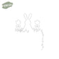 Kawaii Easter Rabbit And Florals Metal Cutting Dies Set YX993