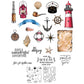 Sea Navigation Musts Anchor Lighthouse Large Cutting Dies And Stamp Set YX652-S+D