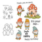 Nature Gnome Mushroom Cutting Dies And Stamp Set YX492-S+D