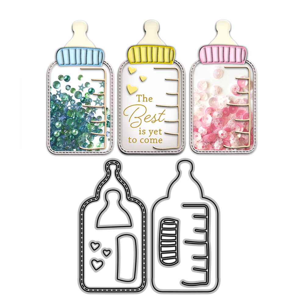 Cute Baby Bottles Cutting Dies Set YX629