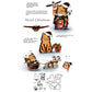Adorable Funny Cats Christmas Cutting Dies And Stamp Set YX026-S+D