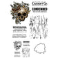 Vintage Retro Skull In Floral Cutting Dies And Stamp Set YX548-S+D