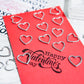 Hollow Heart Beads For Cards Decor DIY Scrapbooking Supplies YX887