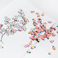 Plastic Colorful Daisy Beads For Cards Decor With Box DIY Scrapbooking Supplies YX888