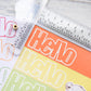 Clear Acrylic T-Square Ruler For Scrapbooking DIY Scrapbooking Supplies YX1053