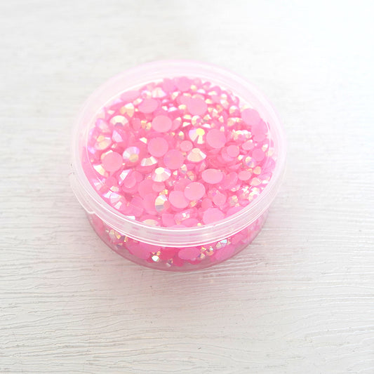 4mm/6mm Mix Resin Shine Pink Sequin Stickers For Cards Decor With Box DIY Scrapbooking Supplies YX1113