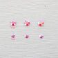 4mm/6mm Mix Resin Shine Pink Sequin Stickers For Cards Decor With Box DIY Scrapbooking Supplies YX1113