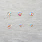 4mm/6mm Mix Resin Coloful White Sequin Stickers For Cards Decor With Box DIY Scrapbooking Supplies YX1115
