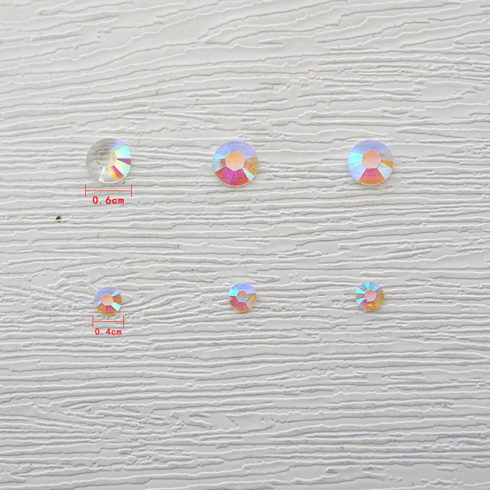 4mm/6mm Mix Resin Coloful White Sequin Stickers For Cards Decor With Box DIY Scrapbooking Supplies YX1115