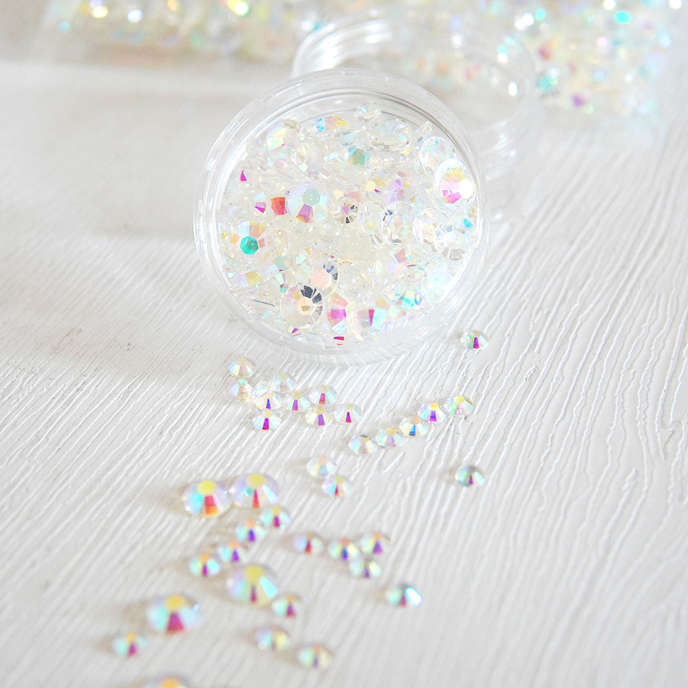 4mm/6mm Mix Resin Coloful White Sequin Stickers For Cards Decor With Box DIY Scrapbooking Supplies YX1115