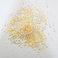 4mm/6mm Mix Resin Beige Yellow Sequin Stickers For Cards Decor With Box DIY Scrapbooking Supplies YX1119
