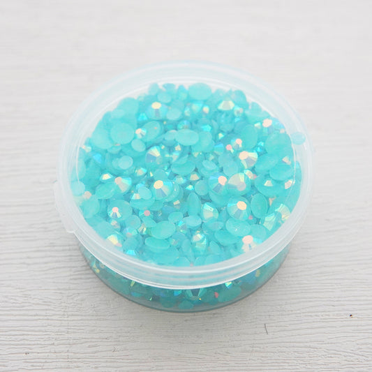 4mm/6mm Mix Resin Sky Blue Sequin Stickers For Cards Decor With Box DIY Scrapbooking Supplies YX1121