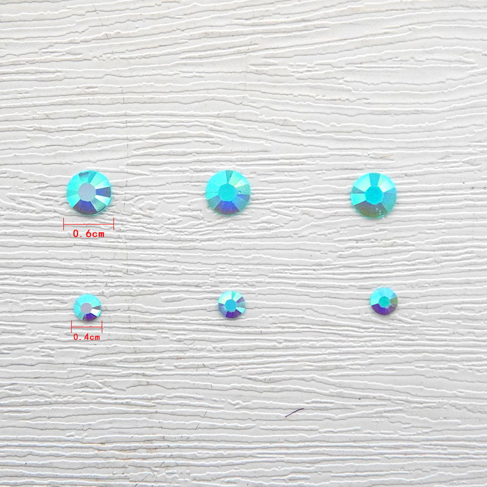 4mm/6mm Mix Resin Sky Blue Sequin Stickers For Cards Decor With Box DIY Scrapbooking Supplies YX1121