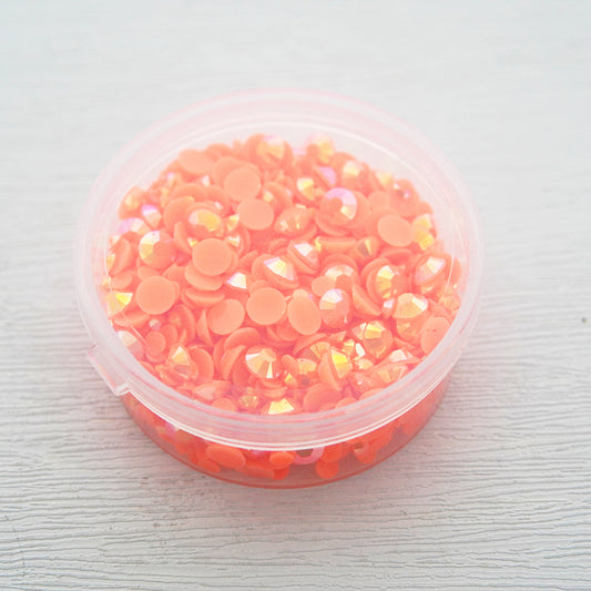 4mm/6mm Mix Resin Orange Red Sequin Stickers For Cards Decor With Box DIY Scrapbooking Supplies YX1122