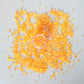 4mm/6mm Mix Resin Orange Yellow Sequin Stickers For Cards Decor With Box DIY Scrapbooking Supplies YX1125
